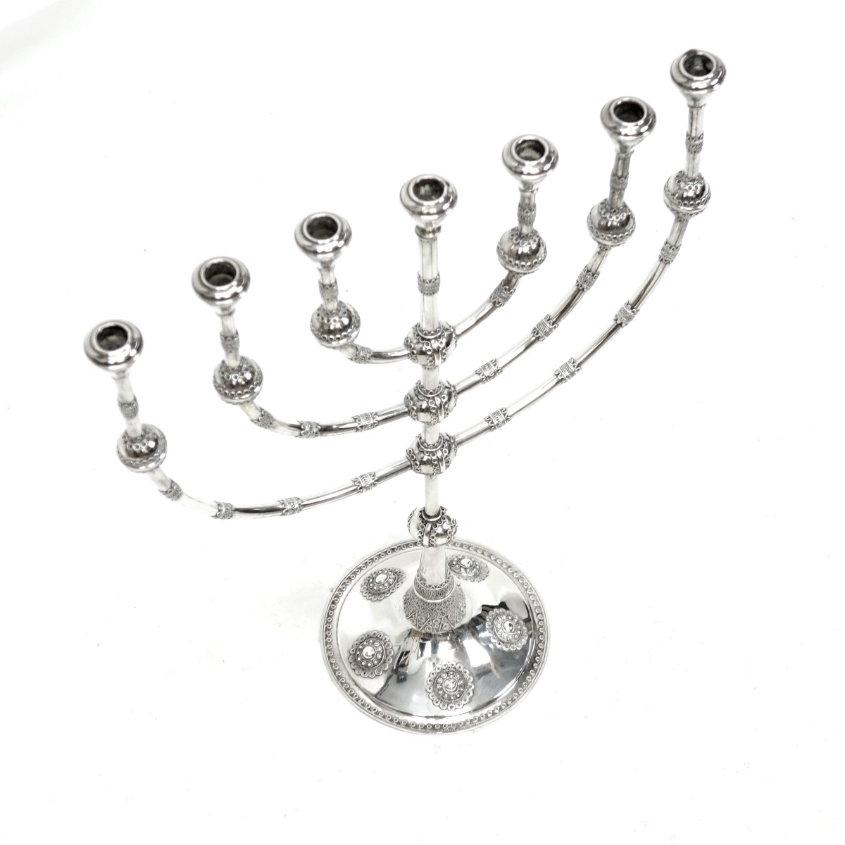 Large Sterling Silver Menorah