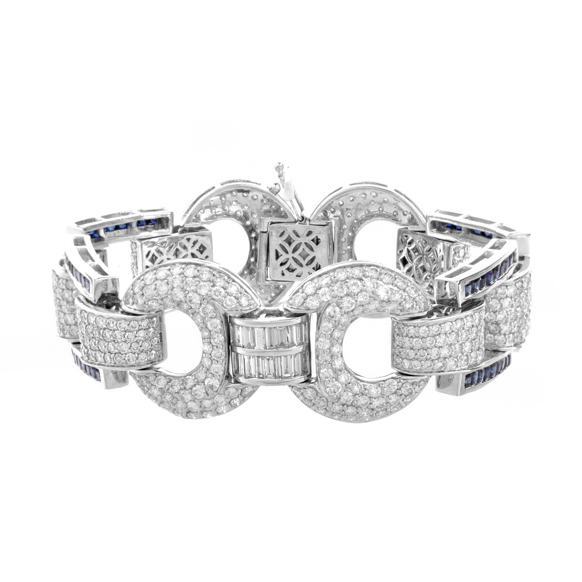 Diamond, Sapphire and 18K Bracelet