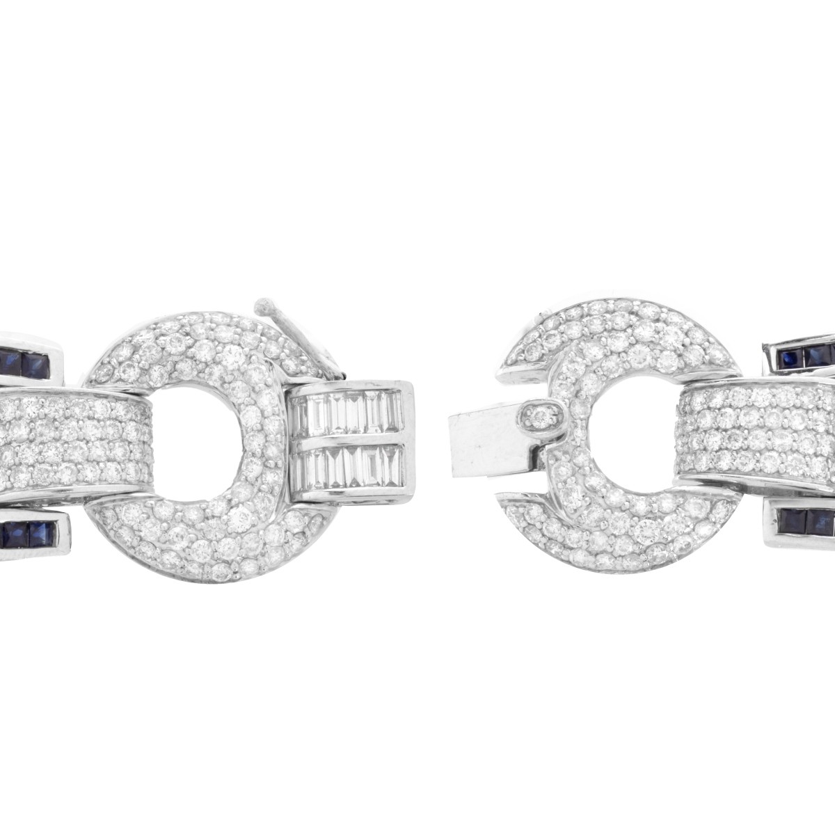 Diamond, Sapphire and 18K Bracelet