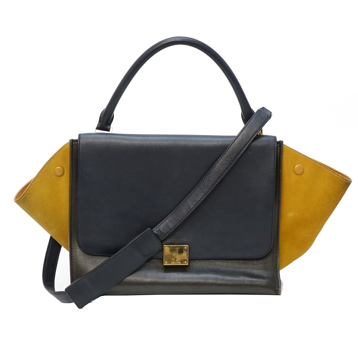 Celine Tri-Color Trapeze Shoulder Bag