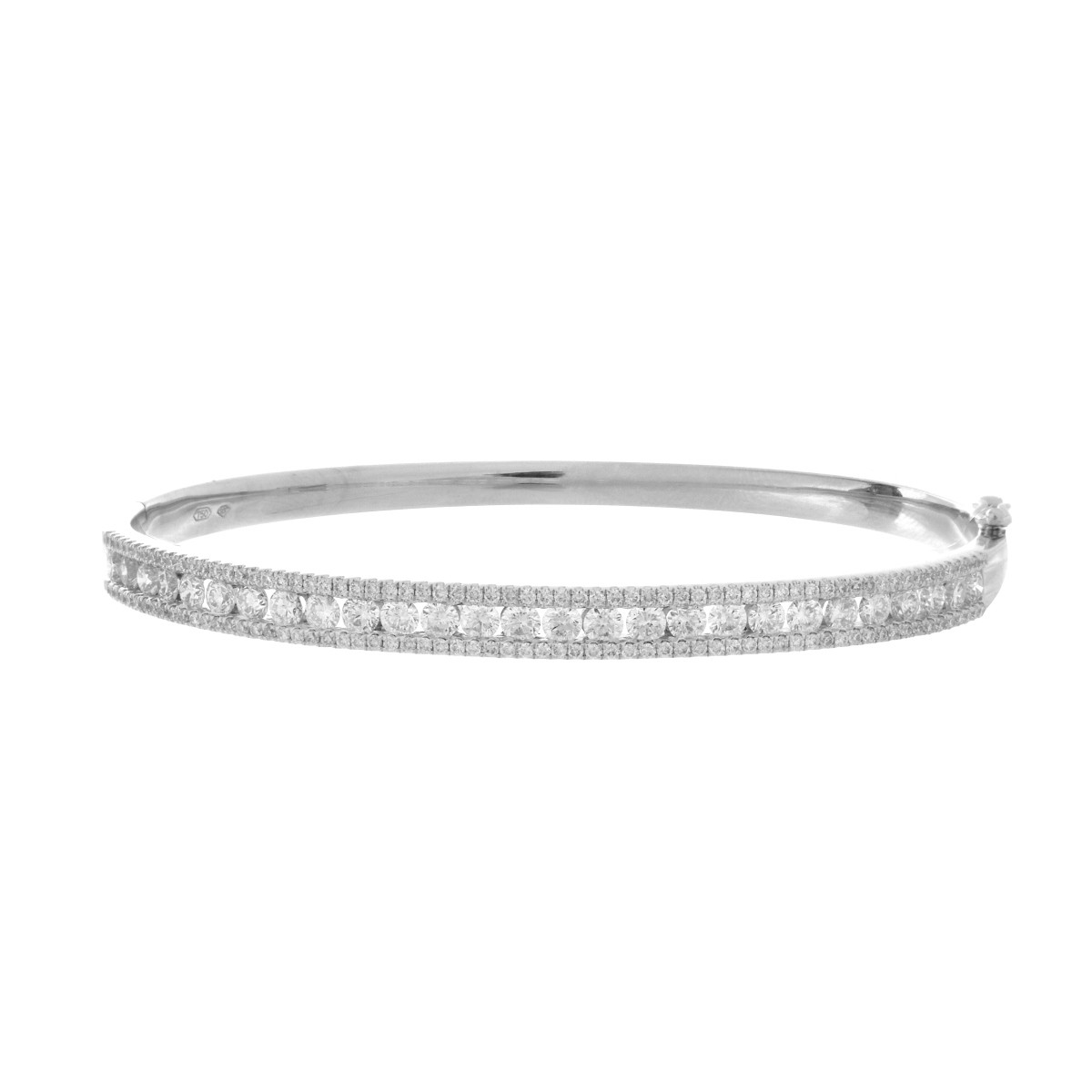 Diamond and 18K Bangle Bracelet