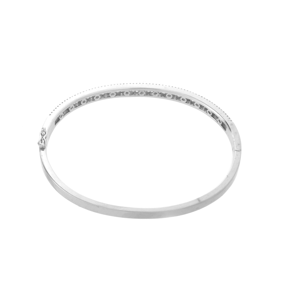 Diamond and 18K Bangle Bracelet