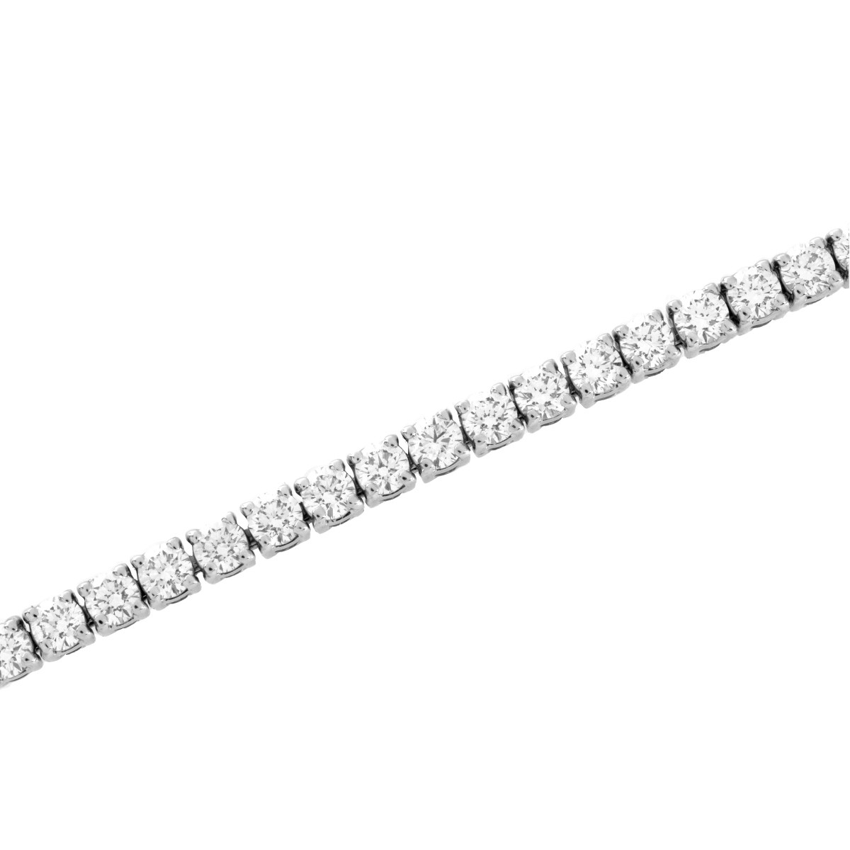 Diamond and 14K Line Bracelet