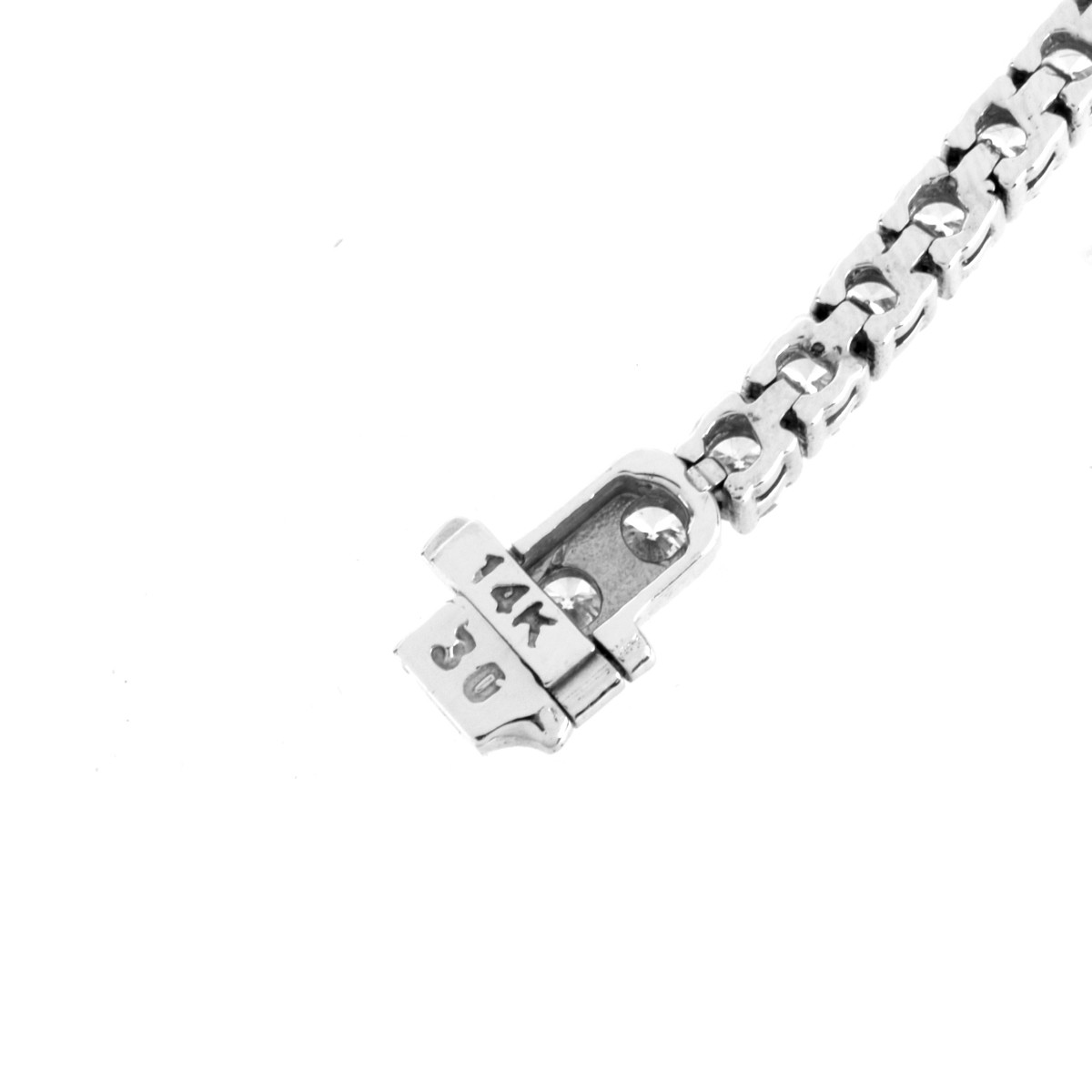 Diamond and 14K Line Bracelet