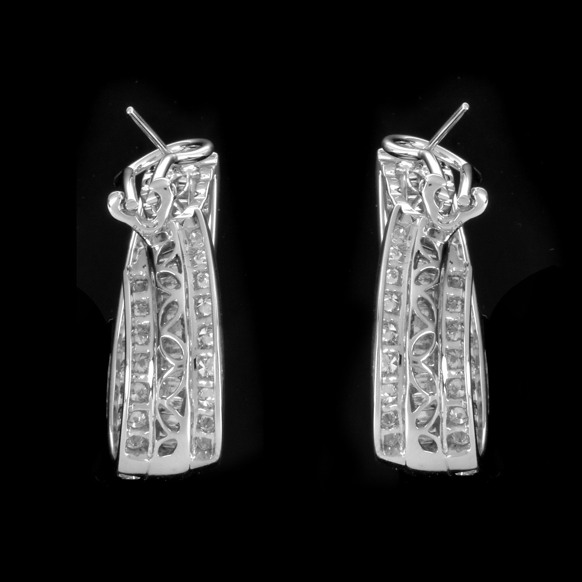 Diamond and 18K Earrings