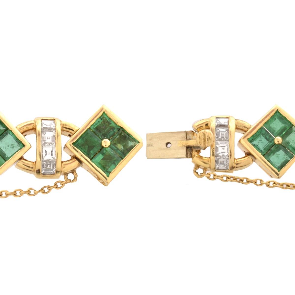 Emerald, Diamond and 18K Bracelet