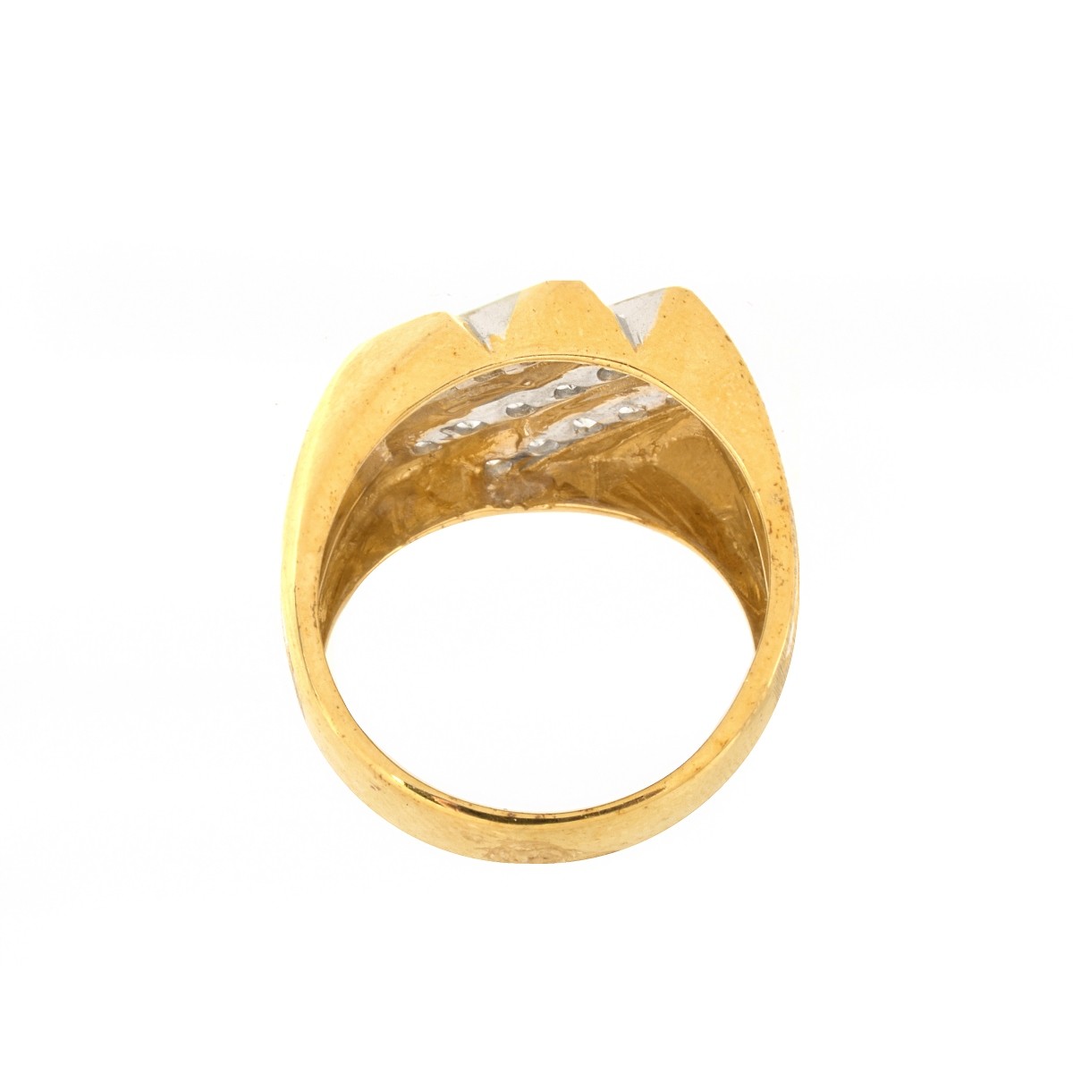 Man's Diamond and 14K Ring