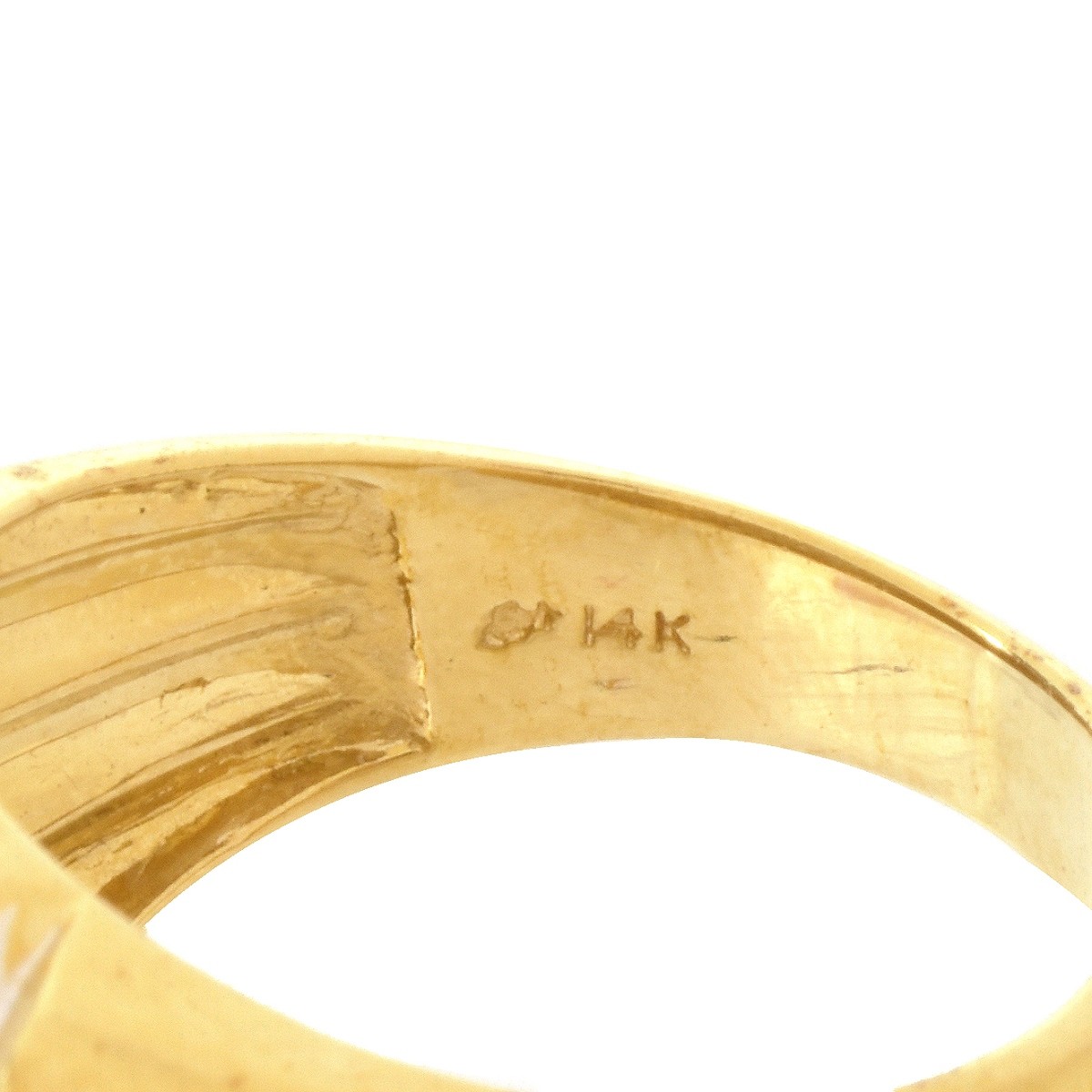 Man's Diamond and 14K Ring