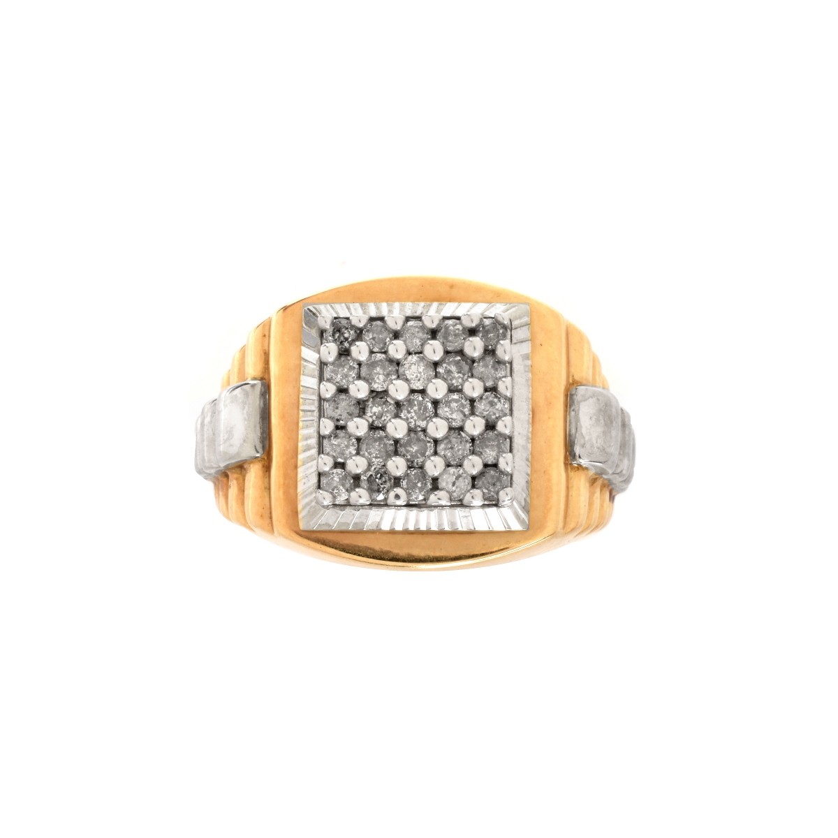 Diamond and 10K Ring