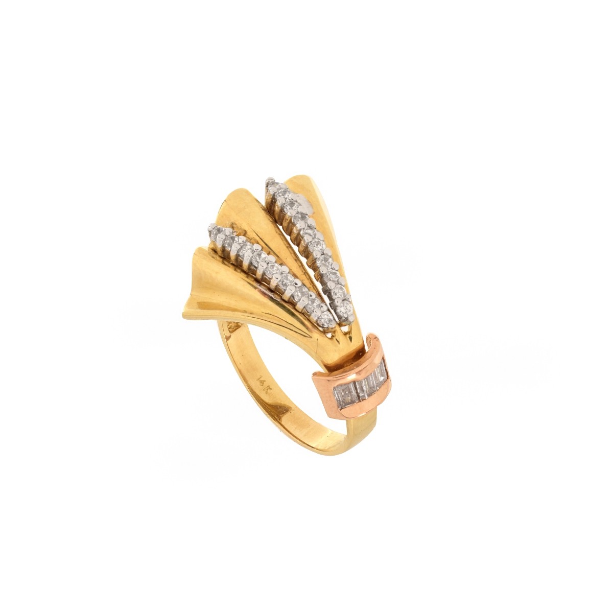 Diamond and 14K Ring