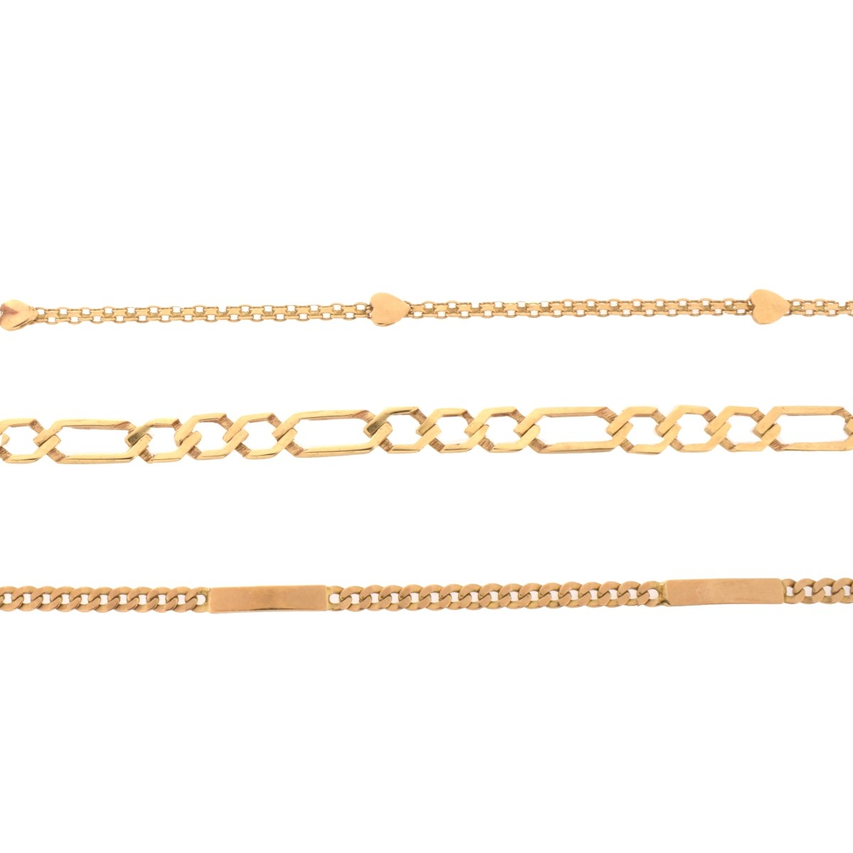 Three 14K Bracelets