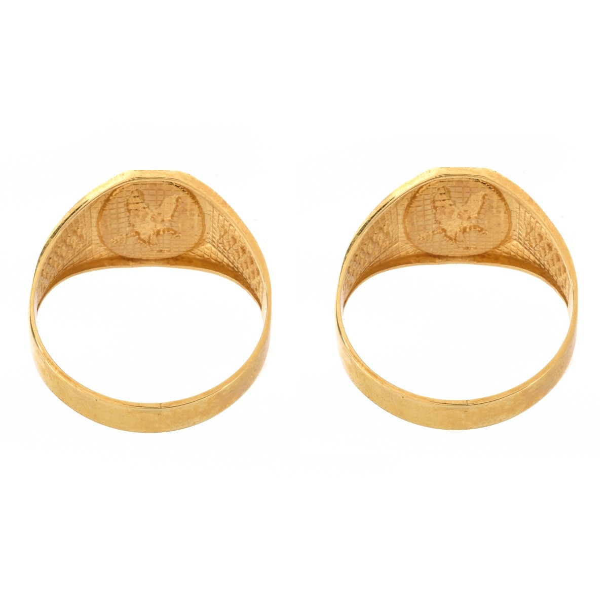 Two Men's 14K Rings