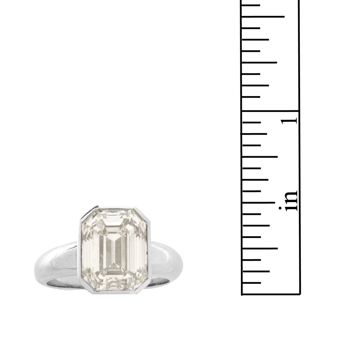 5.08ct Diamond and 18K Engagement Ring
