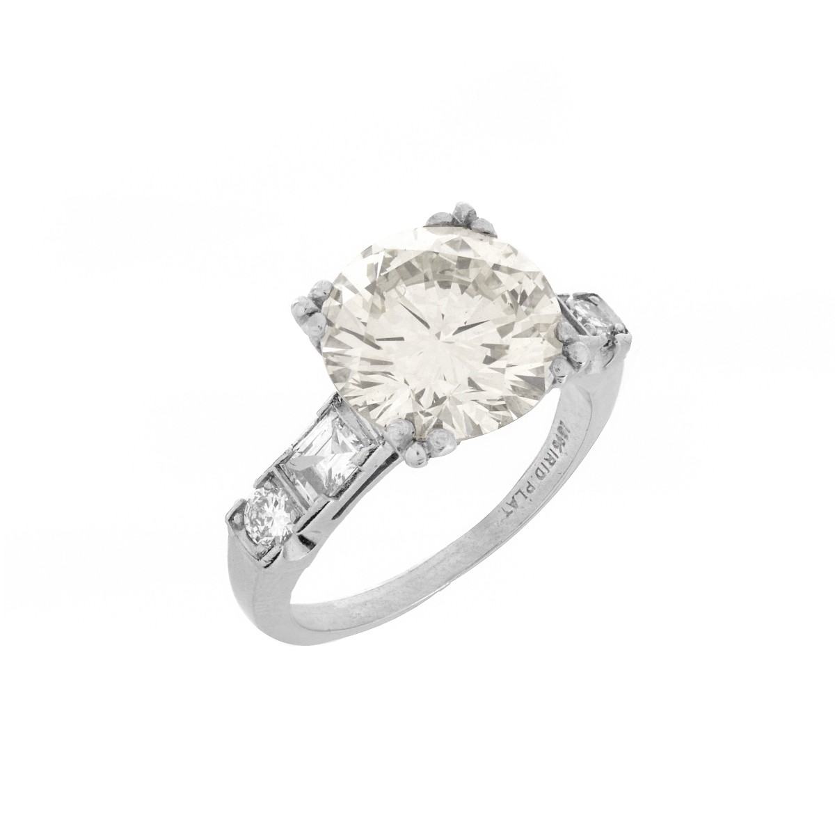 4.38ct Diamond and Platinum Ring