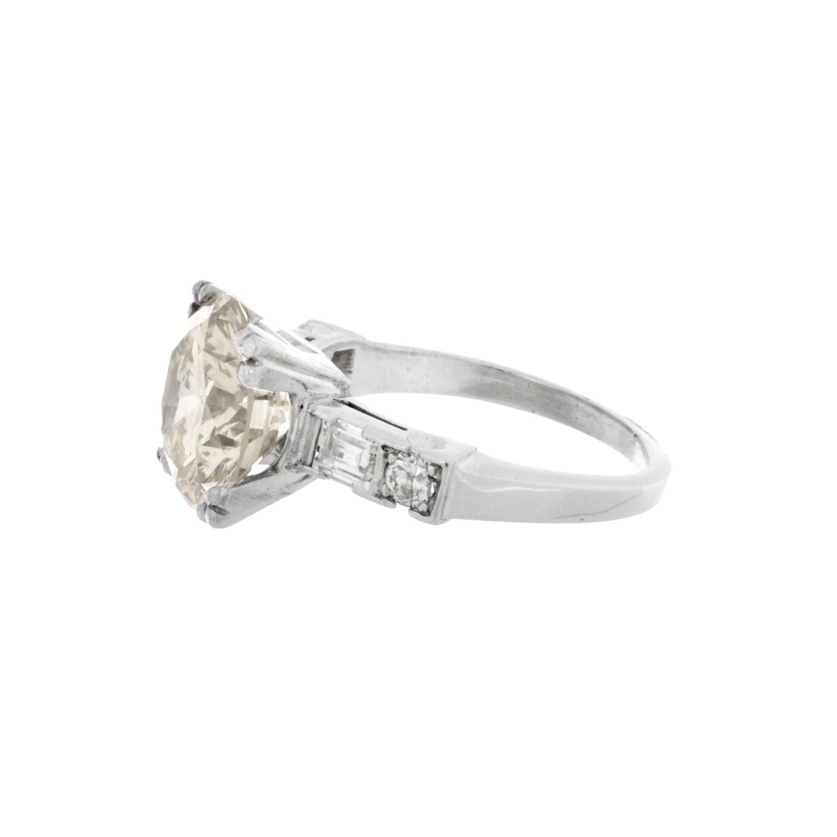 4.38ct Diamond and Platinum Ring