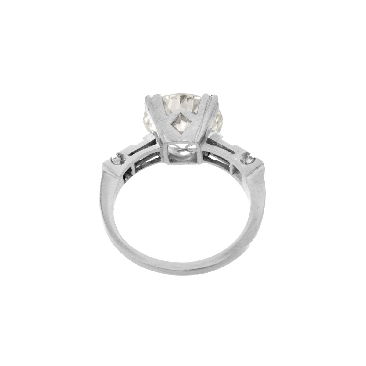 4.38ct Diamond and Platinum Ring