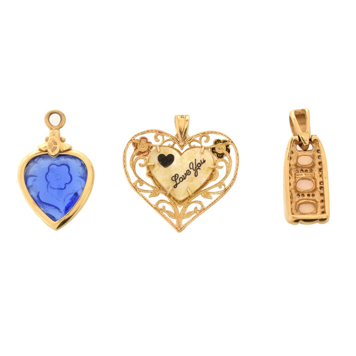 Three Gold Pendants