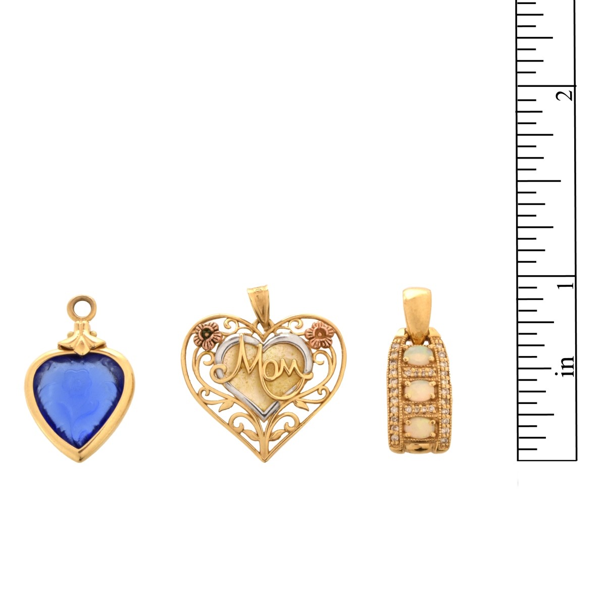 Three Gold Pendants