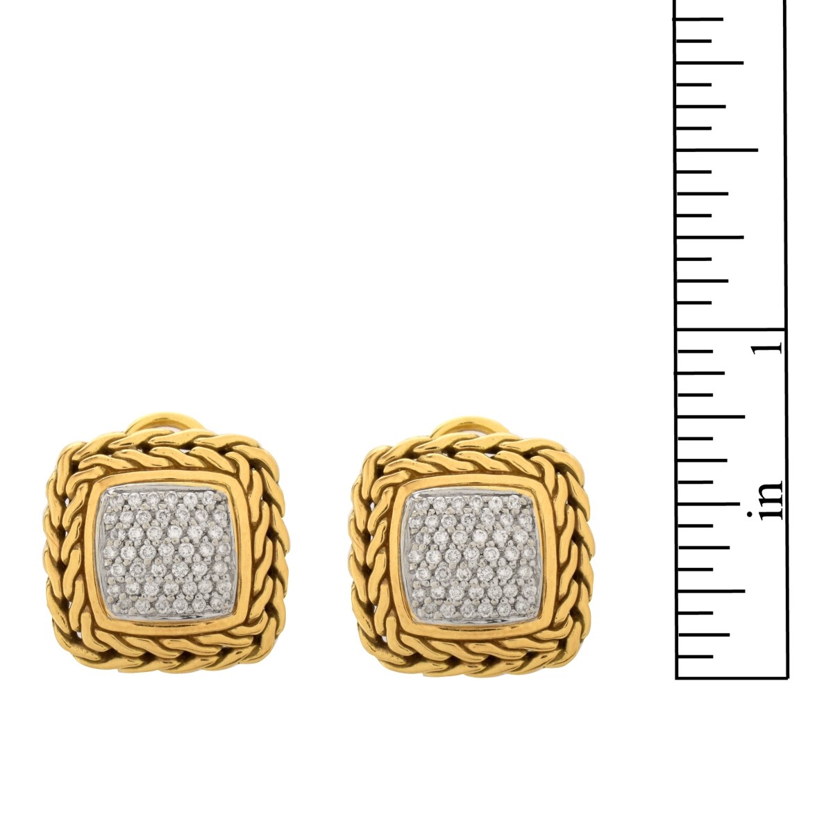 John Hardy Diamond Earrings