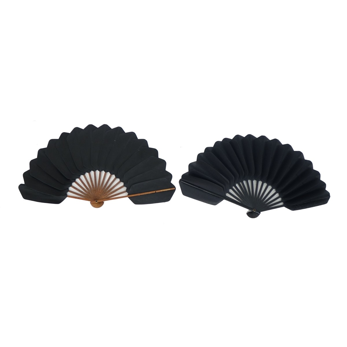 (2) Duvelleroy French Hand Fans