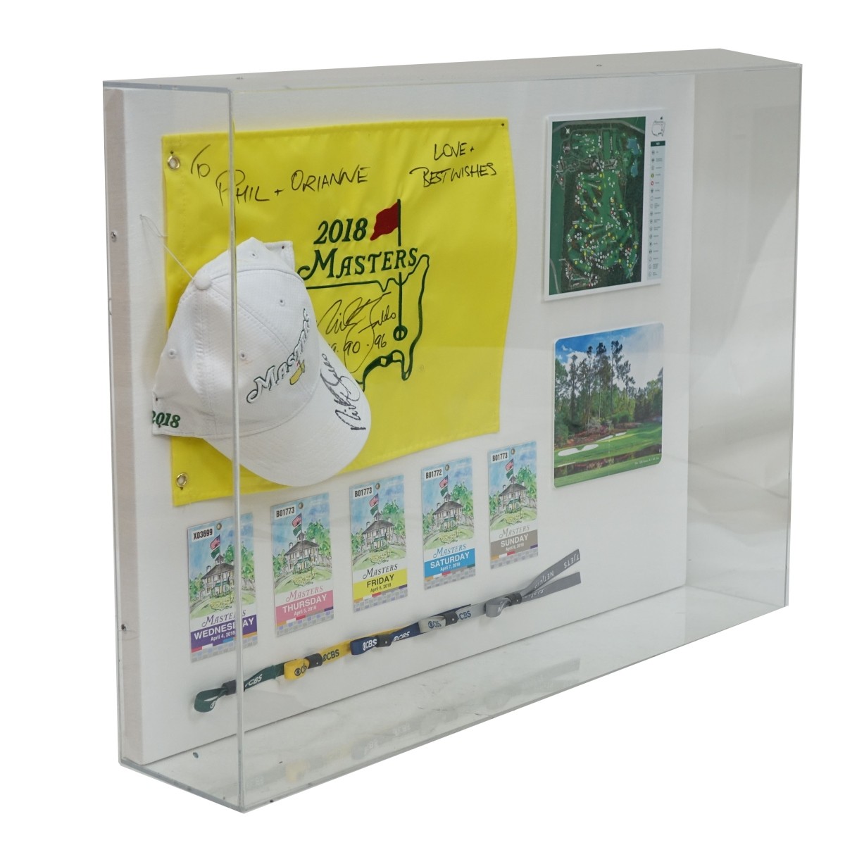 Nick Faldo Signed 2018 Masters Memorabilia