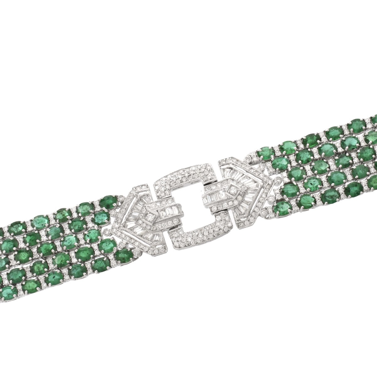 Emerald, Diamond and 18K Bracelet