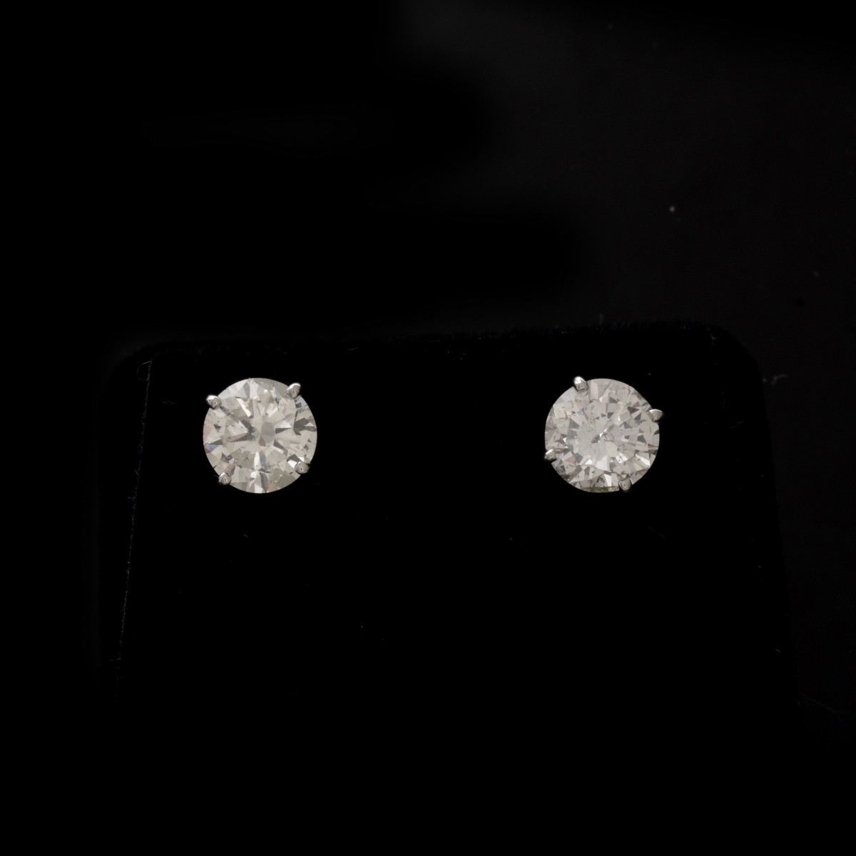 Diamond and 14K Stud Earrings