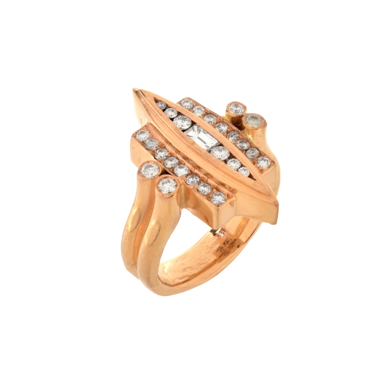 Diamond and 18K Ring