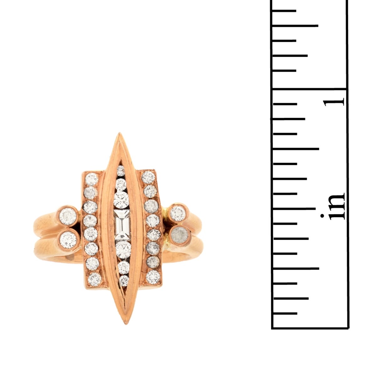 Diamond and 18K Ring