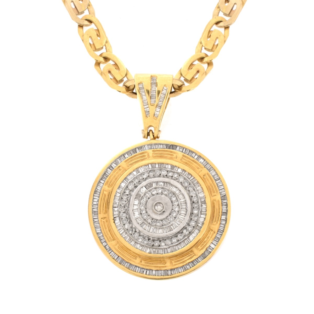 Diamond and 14K Pendant Necklace