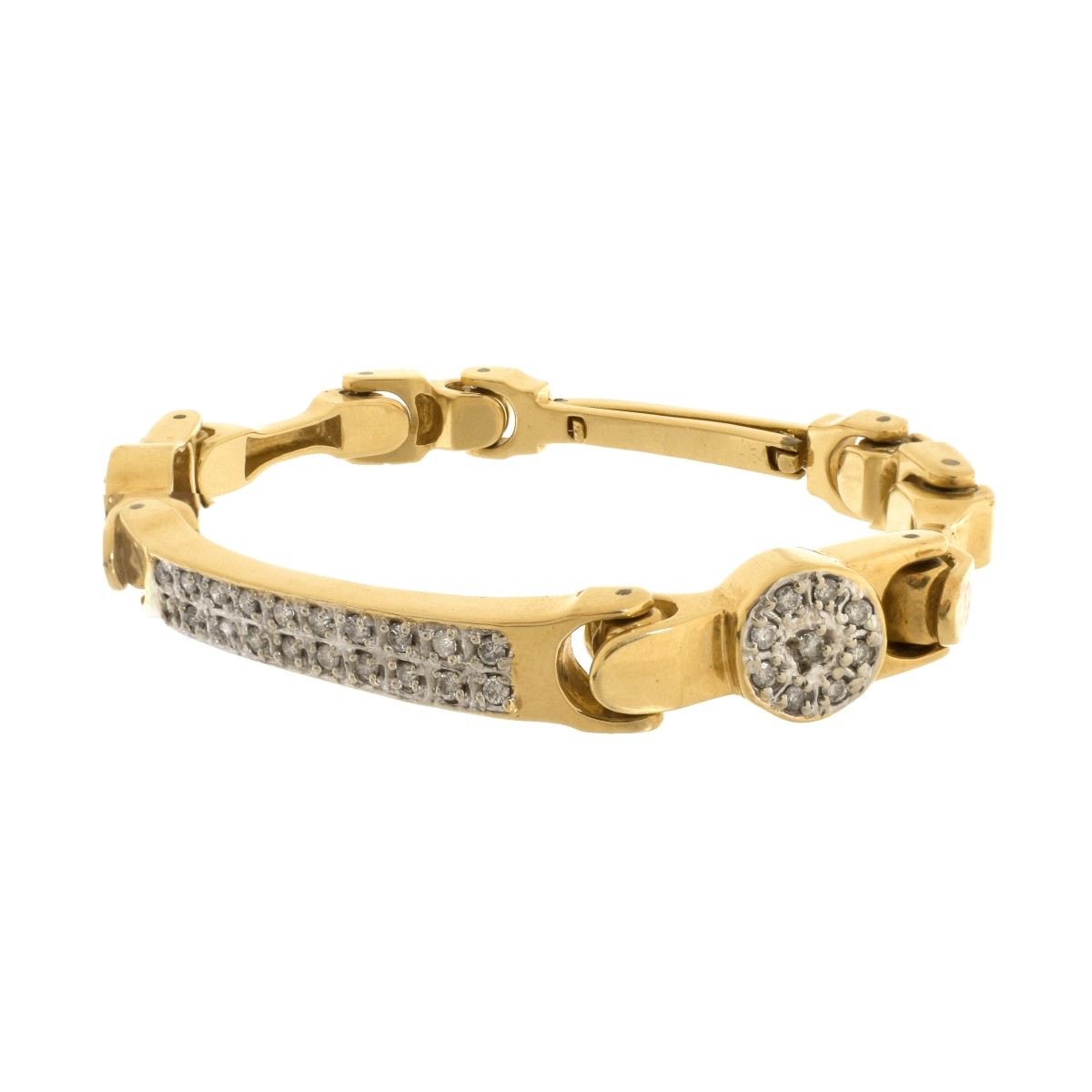 Diamond and 14K Bracelet