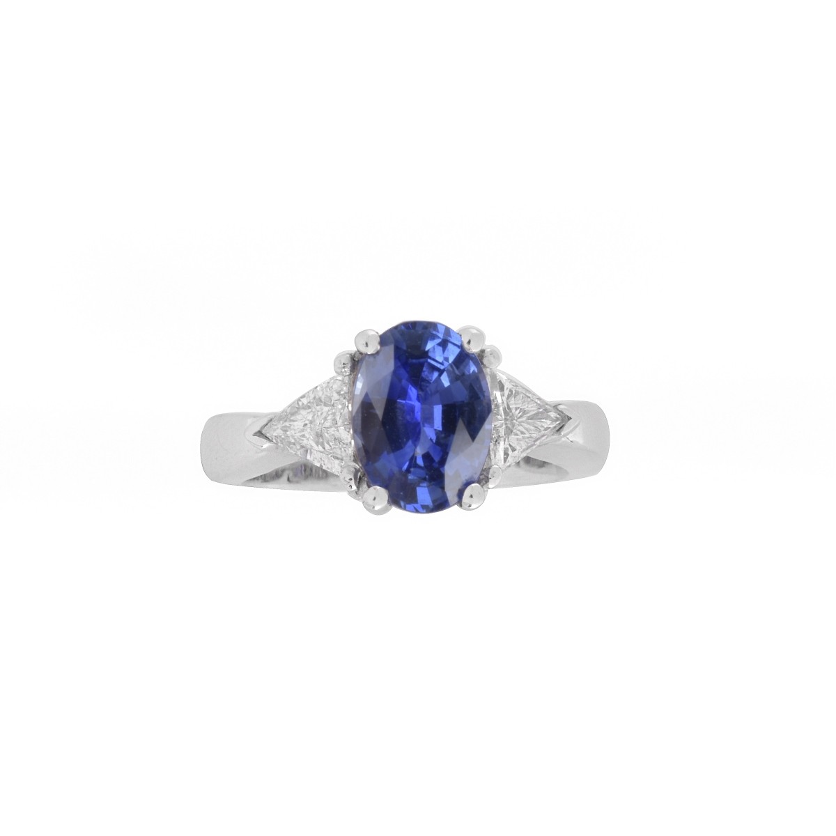 Sapphire, Diamond and 18K Ring