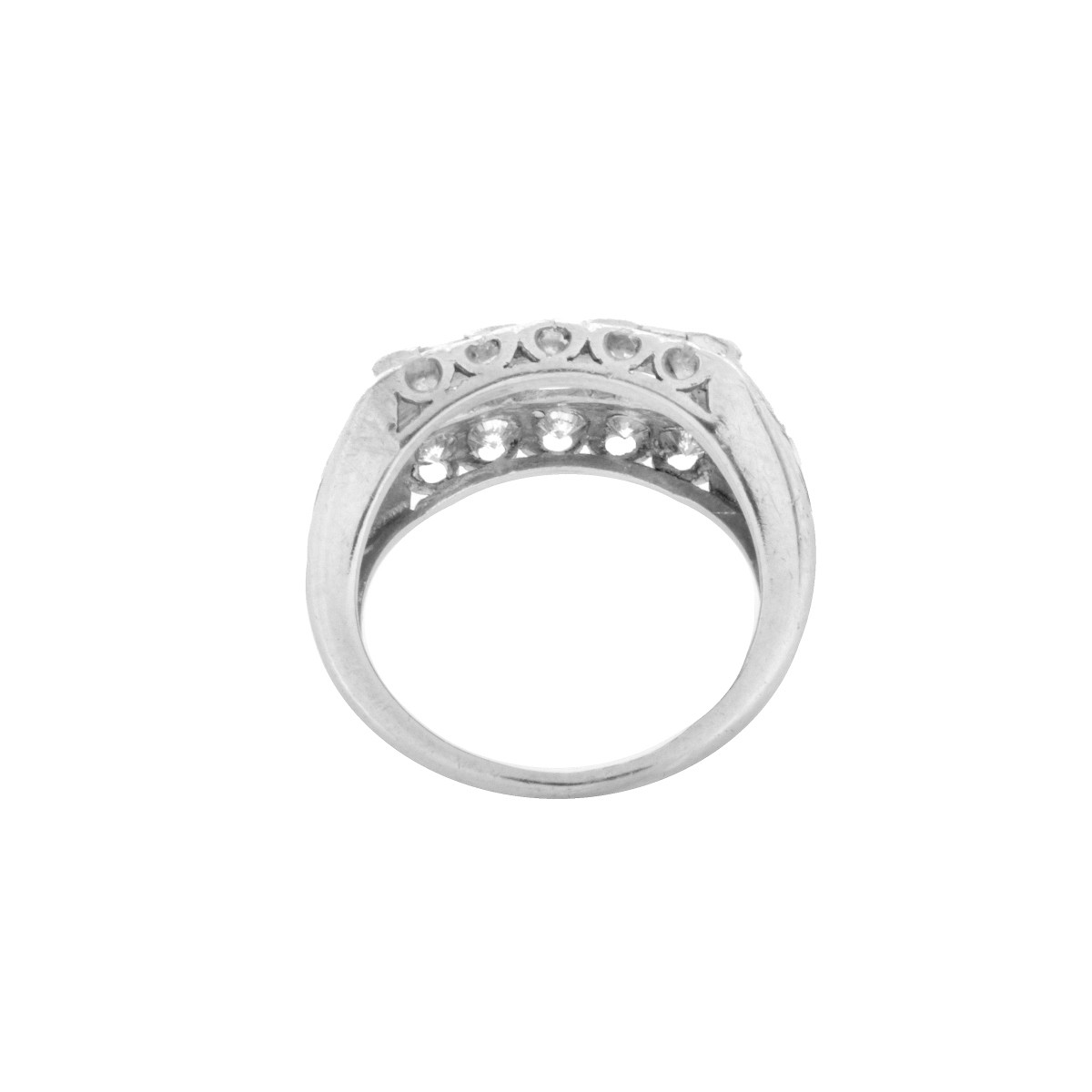 Diamond and Platinum Ring