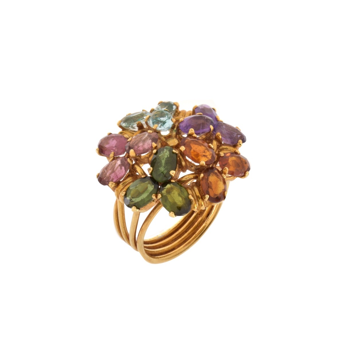 Gemstone and 18K Ring