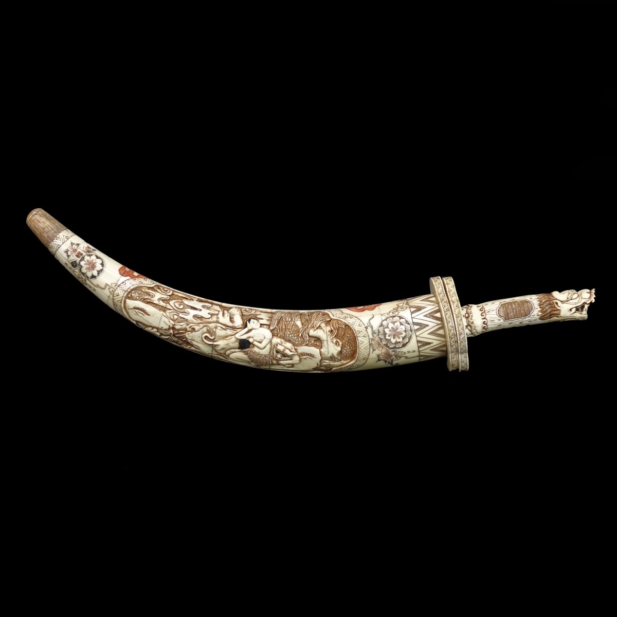 Chinese Carved Bone Sword