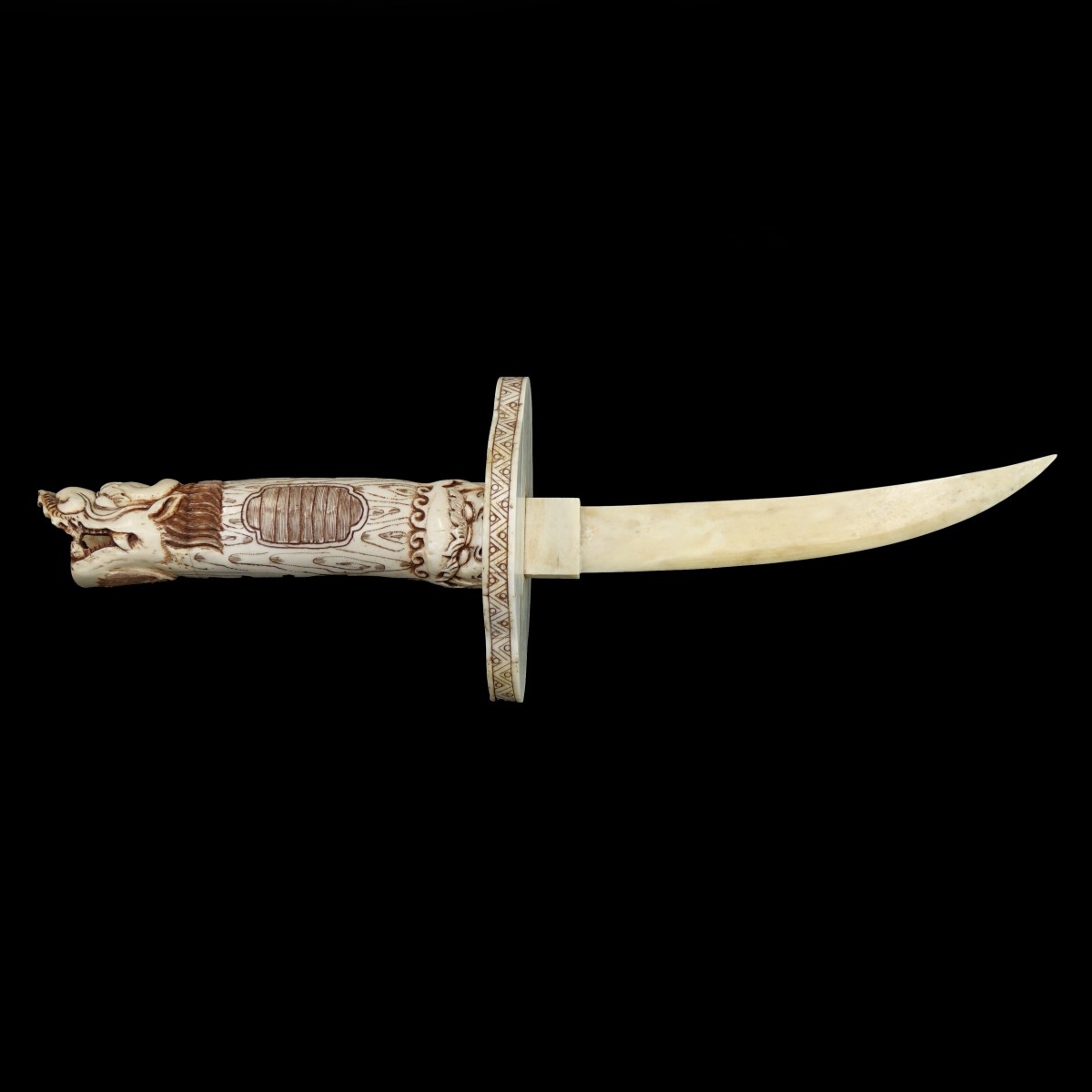 Chinese Carved Bone Sword