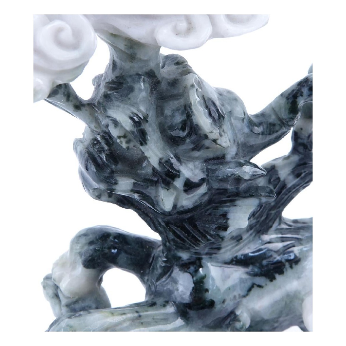 Antique Chinese Jadeite Foo Dog Figurine