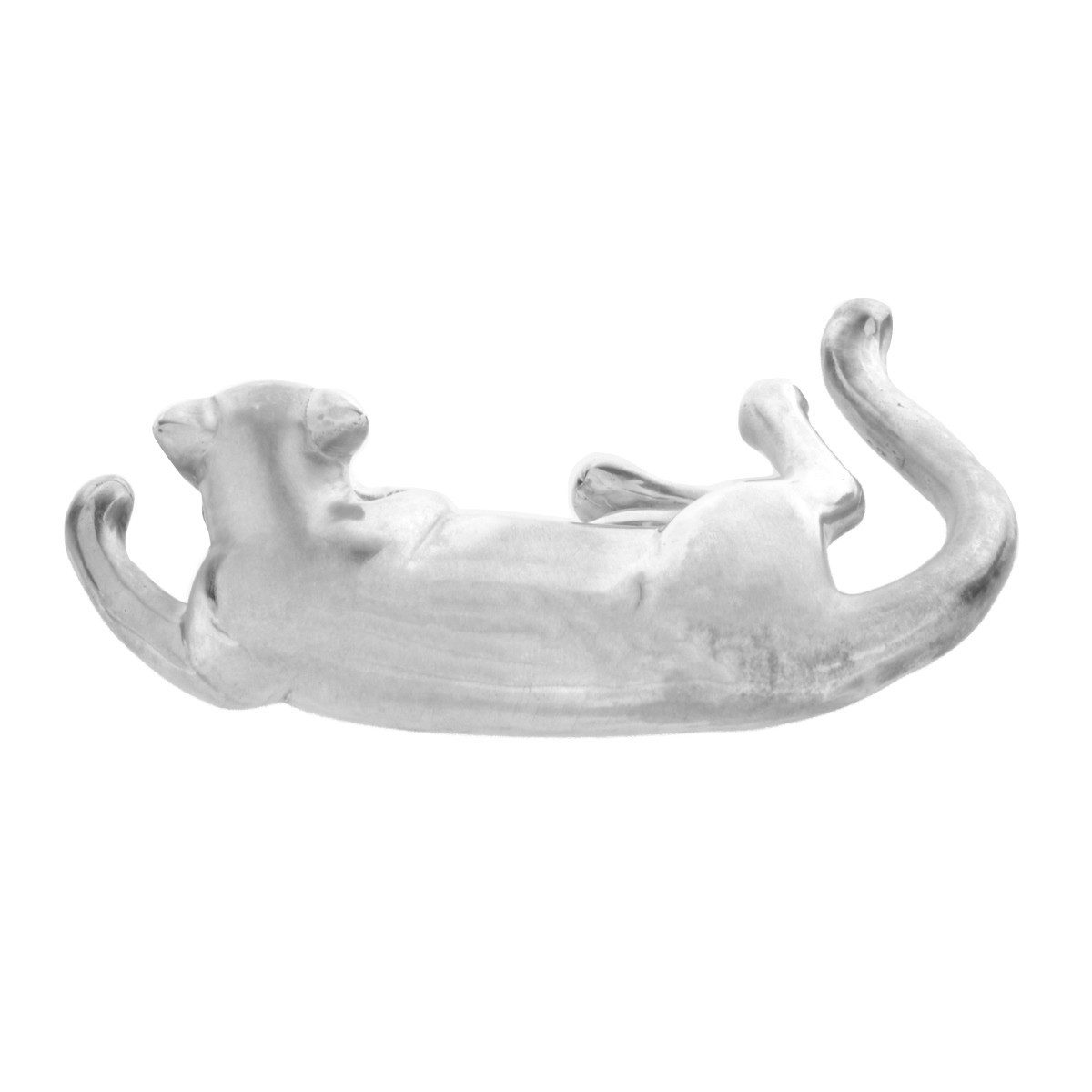 Sterling and 18K Panther Brooch