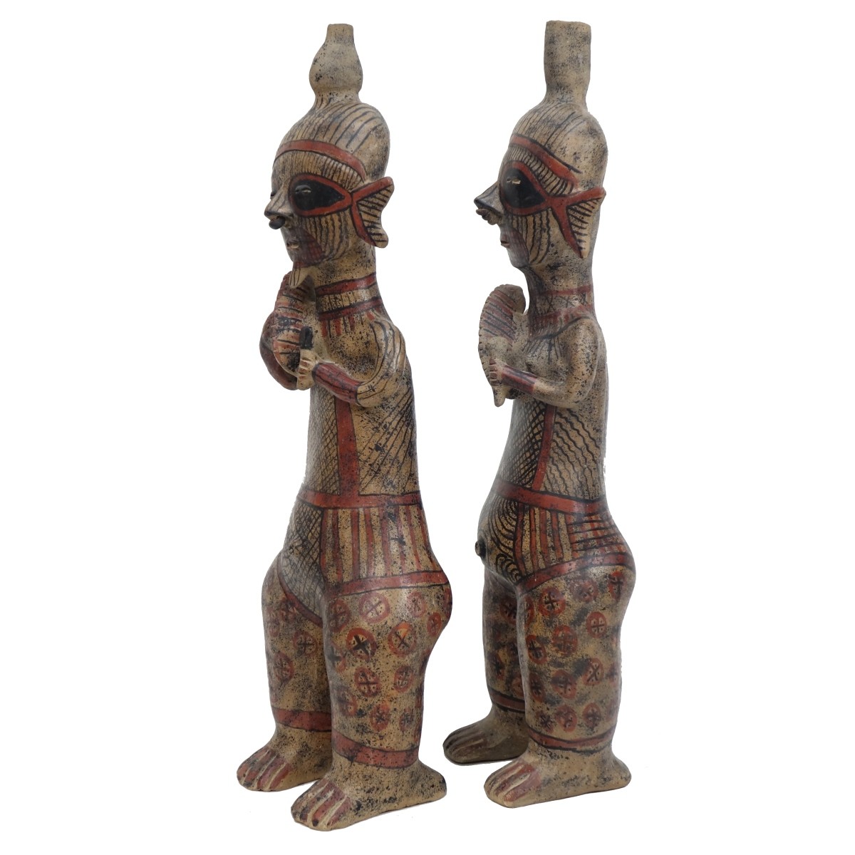 Pair of Pre Columbian Style Figures