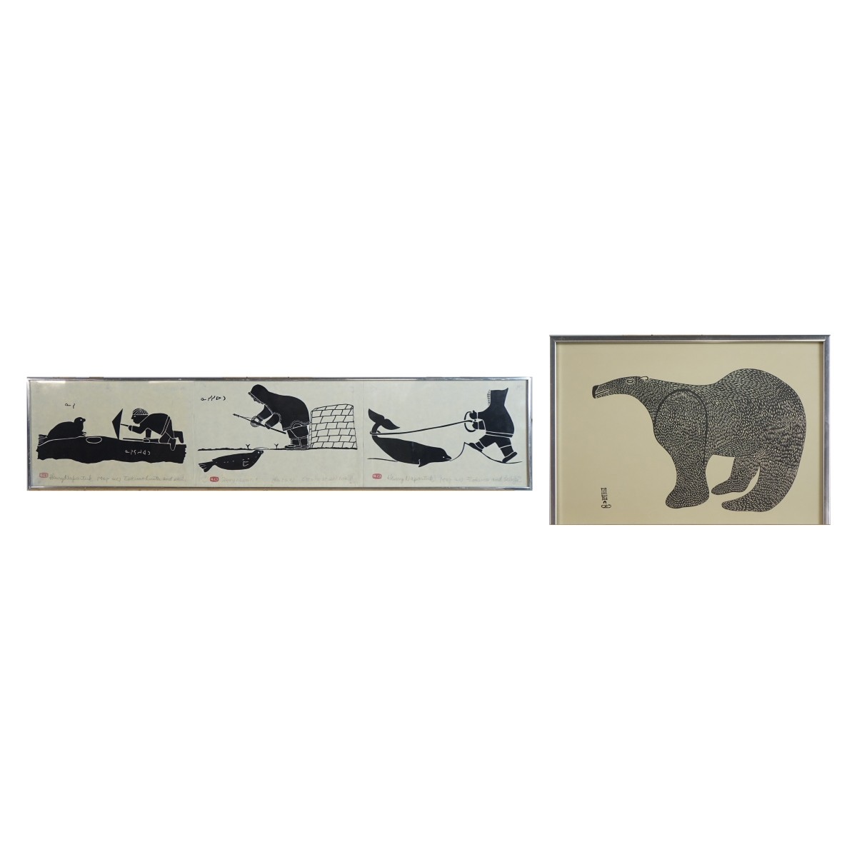 Lucy Qinnuayuak & Henry Napartuk Lithographs