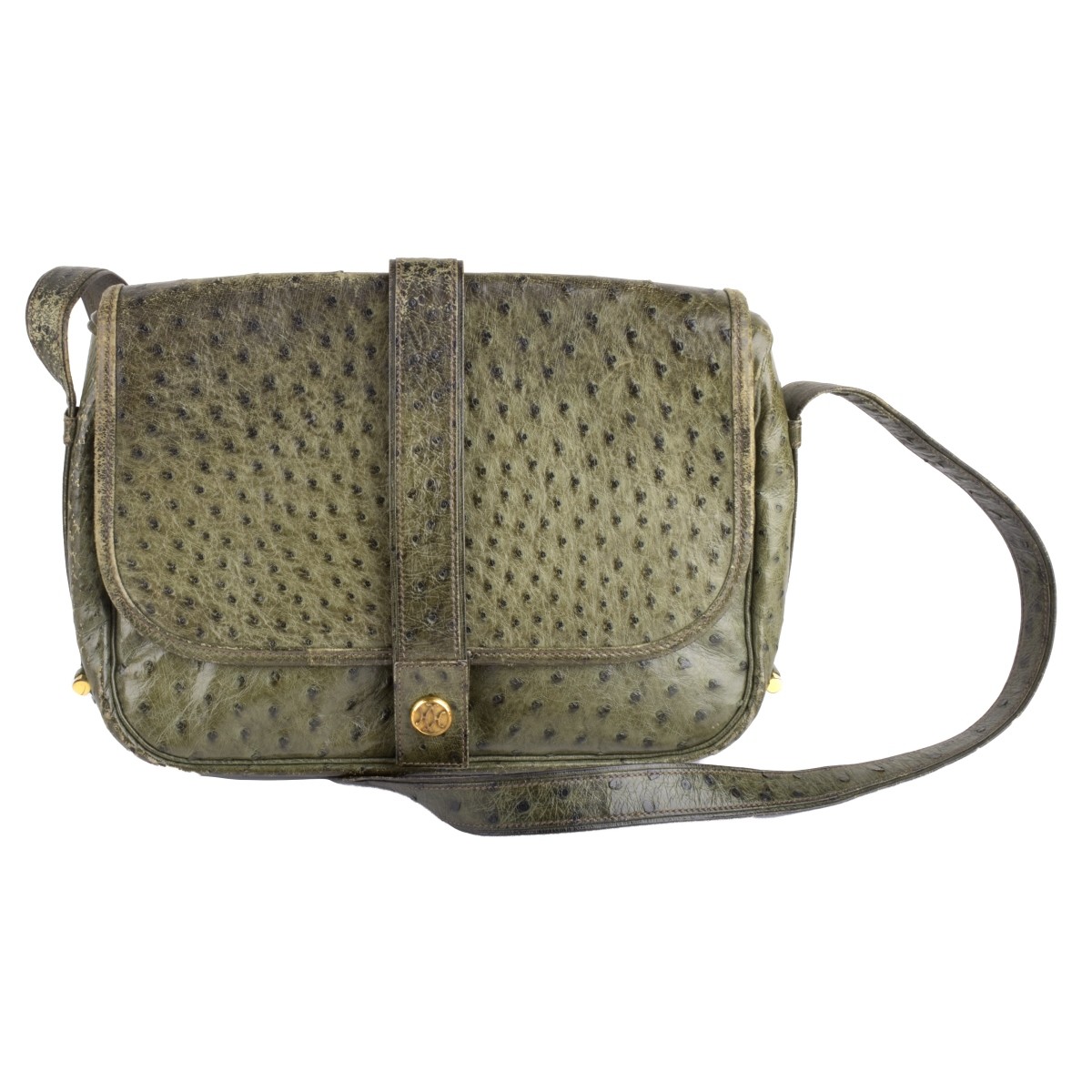 Hermes Noumea Ostrich Shoulder Bag