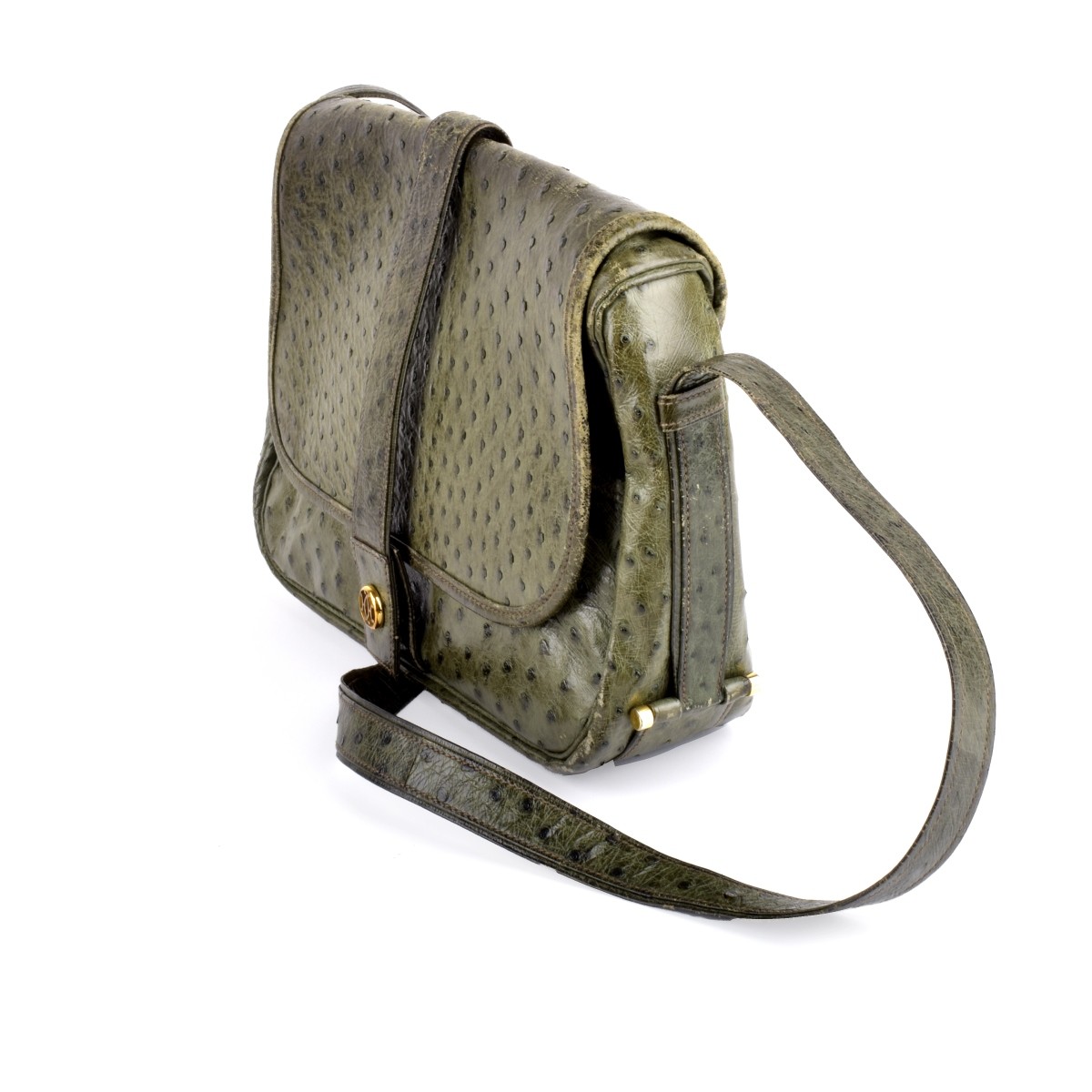 Hermes Noumea Ostrich Shoulder Bag