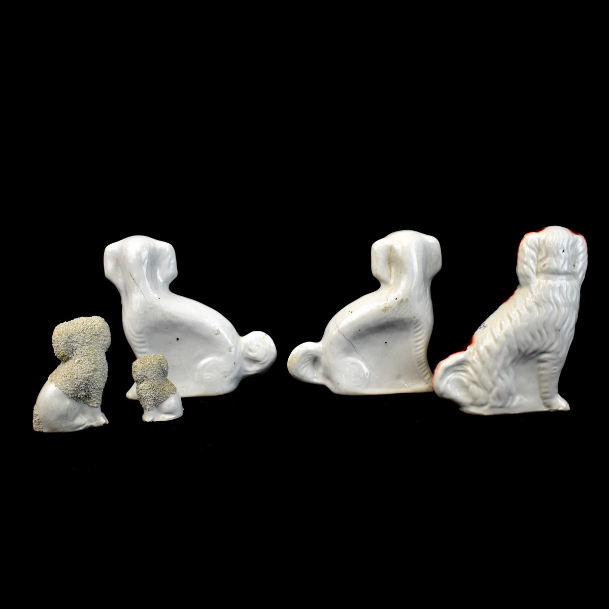 Vintage Staffordshire Spaniel Figurines