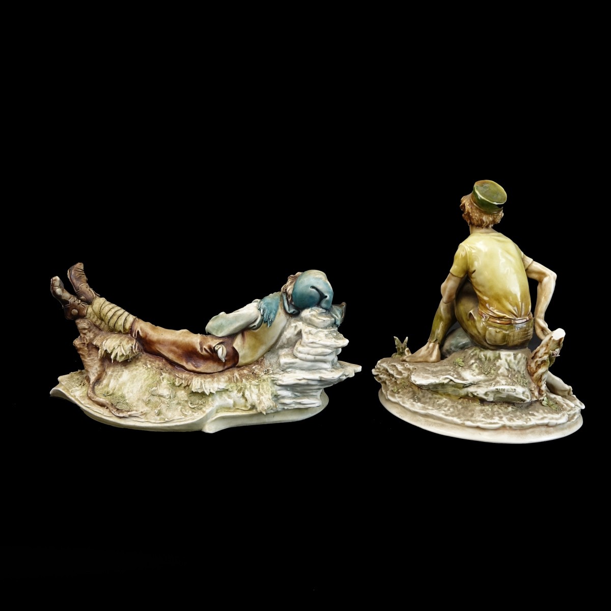 Two (2) Antonio Borsato Porcelain Figurines