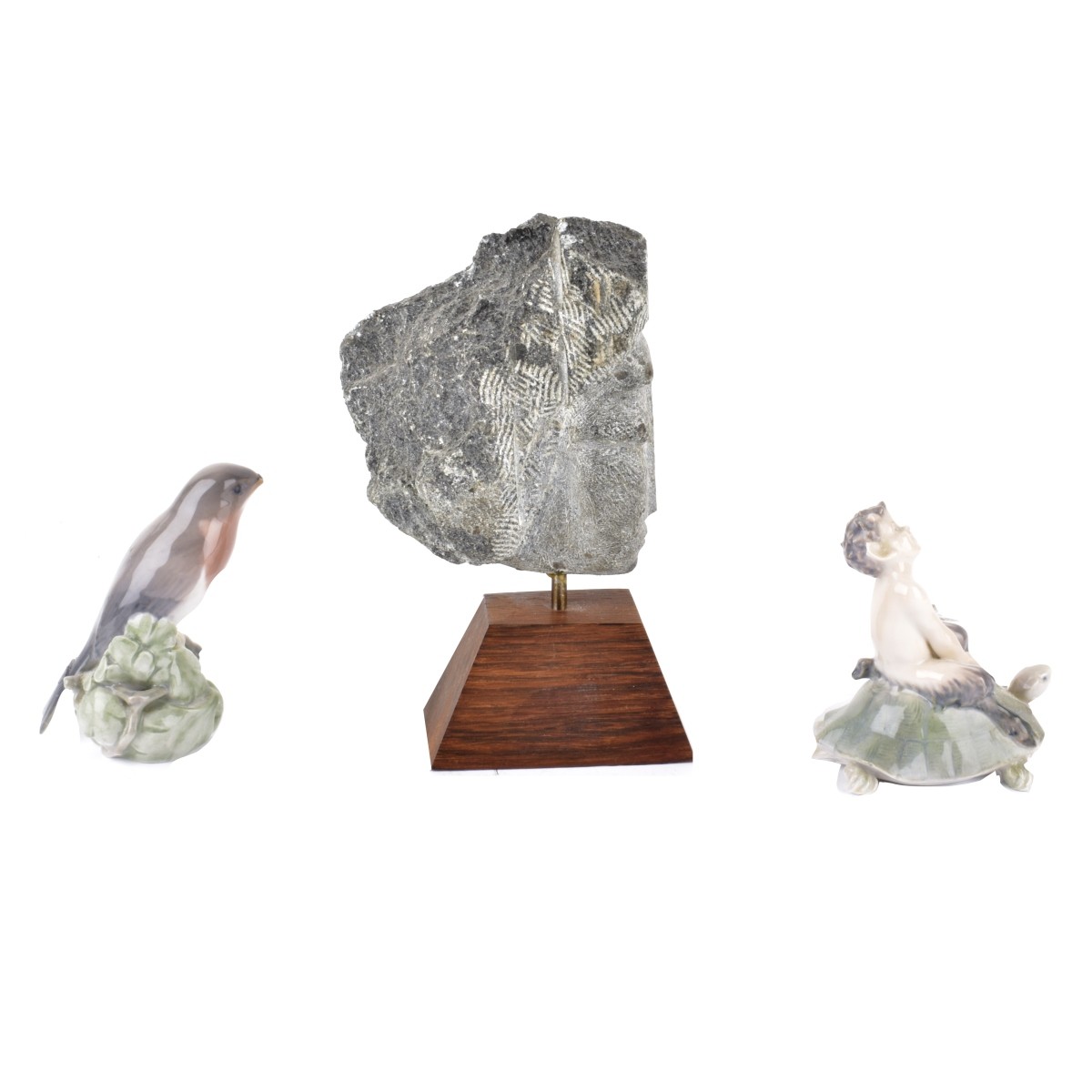 Soapstone Sculpture & Royal Copenhagen Figurines