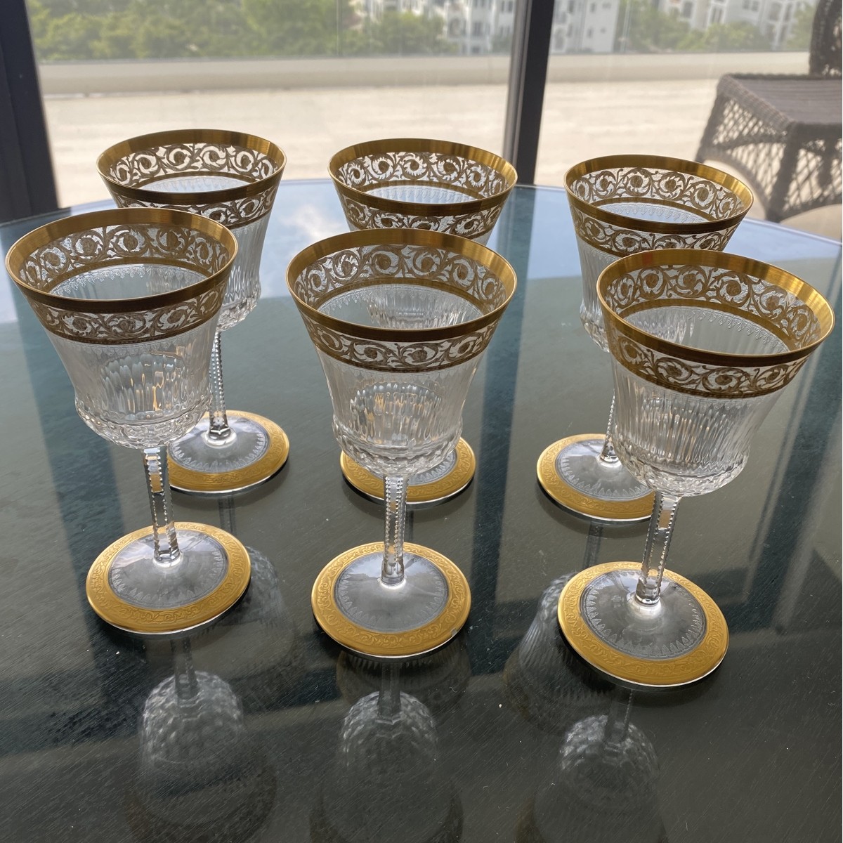 St. Louis "Thistle" Wine Glasses