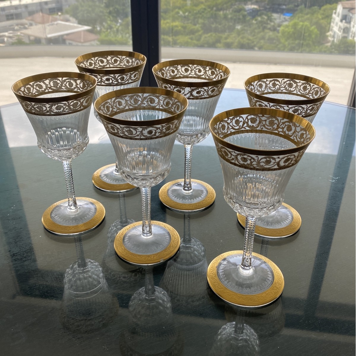 St. Louis "Thistle" Wine Glasses