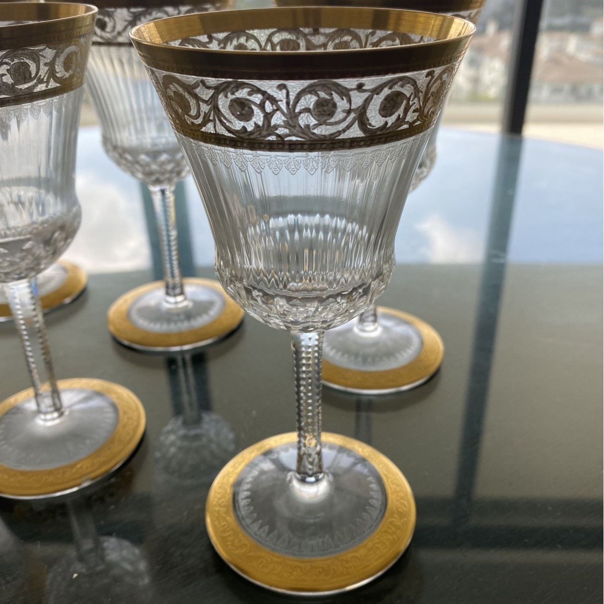 St. Louis "Thistle" Wine Glasses