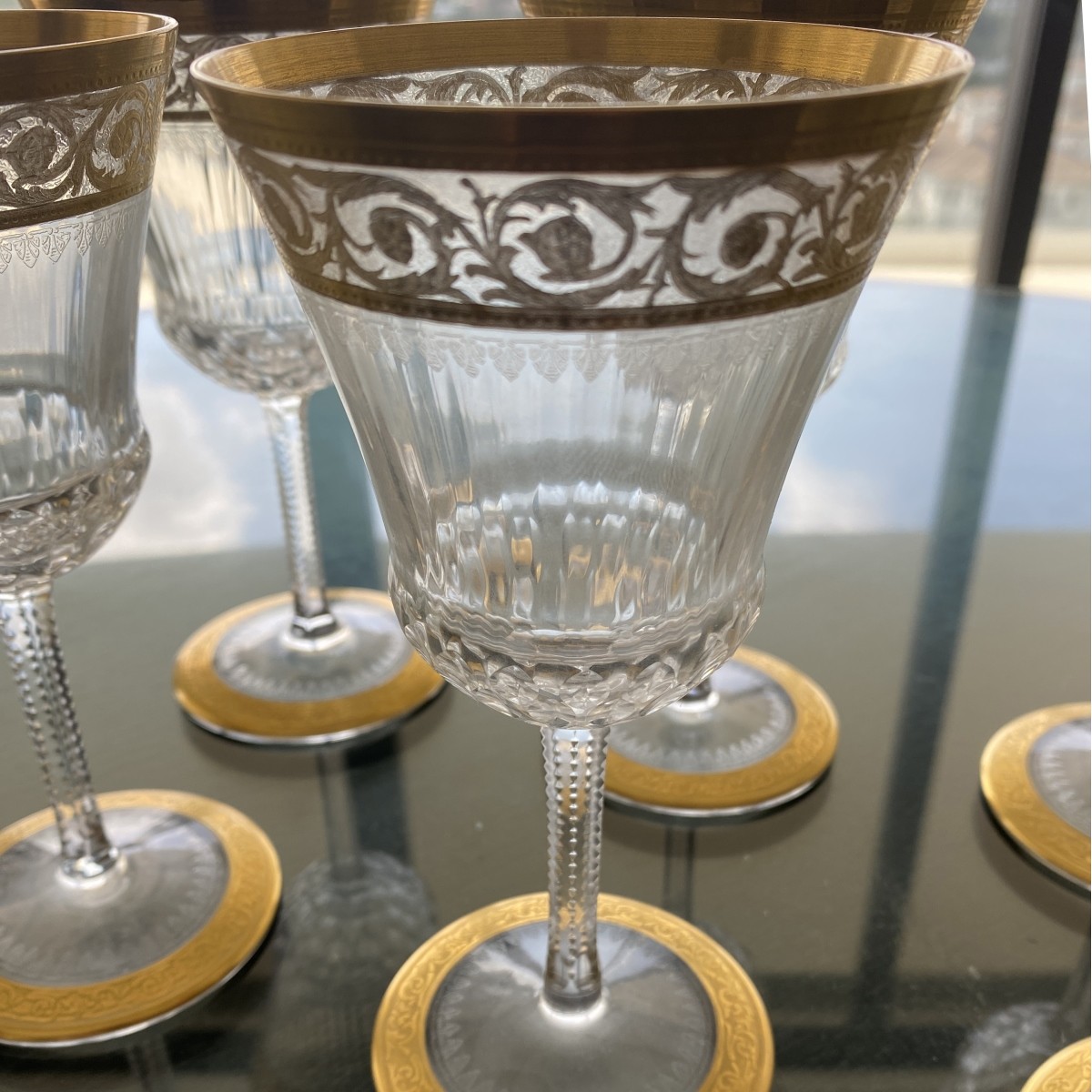 St. Louis "Thistle" Wine Glasses