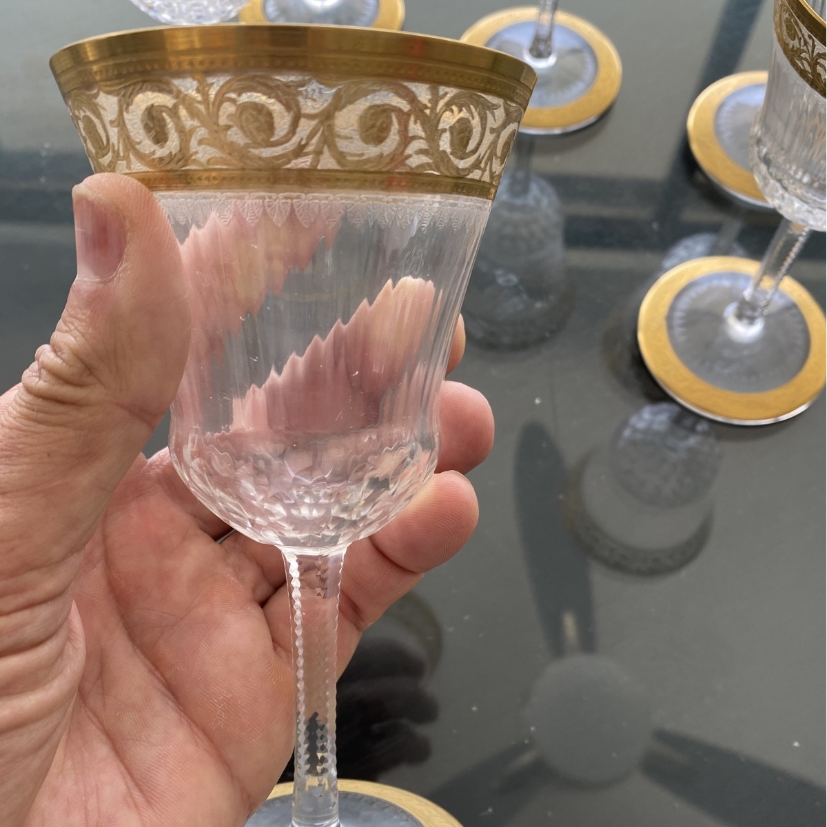 St. Louis "Thistle" Wine Glasses